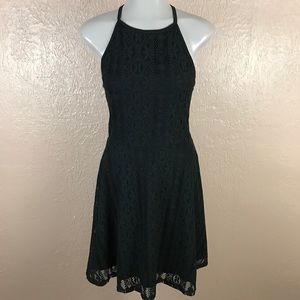 NEW Mossimo Supply Black Lace Halter Dress